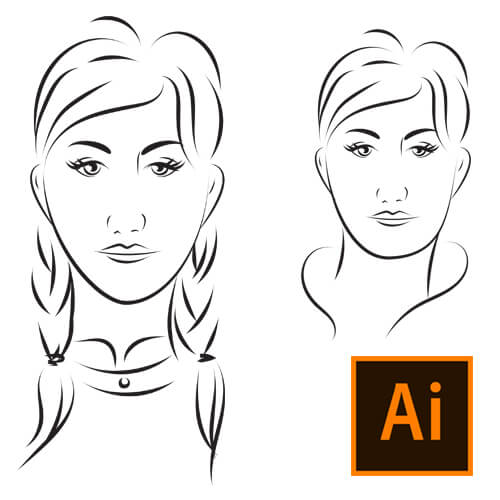 Illustrator ile Teknik Portre Çizimi Nasıl Yapılır? Video Eğitimi
